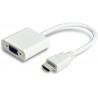 MicroConnect Adapter HDMI - VGA M/F, White