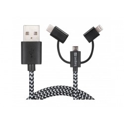 Sandberg 3in1  USB Sync and Charge Cable 1M