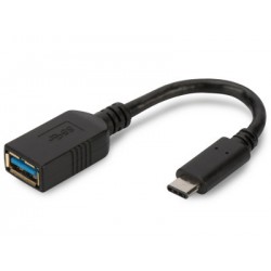 Assmann USB Type-C Adapter Cable, OTG, type C to A 0,15m