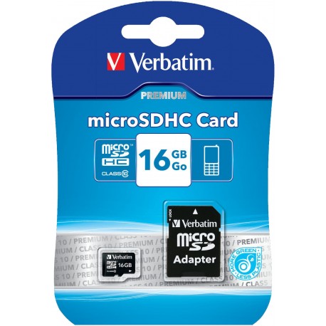 Verbatim 16 GB SD Micro (SDHC) Class 10 Verbatim 16 GB SD Micro (SDHC) Class 10