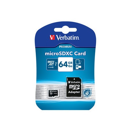 Verbatim 64 GB SD Micro (SDXC) Class 10 Verbatim 64 GB SD Micro (SDXC) Class 10