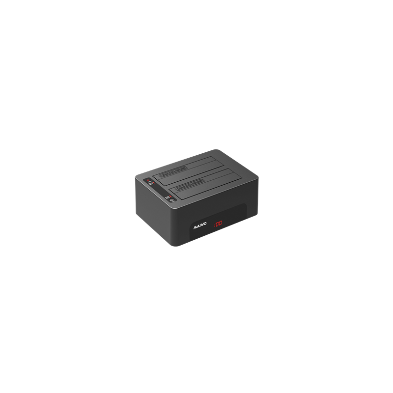 Kahden kovalevyn usb-telakka Two bay HDD/SSD docking station, USB 3.1 Gen 1, USB-A, 5 Gbps