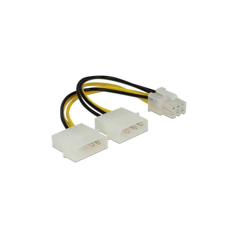 DeLock Virta-adapteri Molex - 6 pin, 15 cm