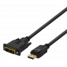 DELTACO kaapeli DisplayPort - DVI-D Single Link, 2m