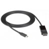 BLACK BOX USB-C ADAPTER CABLE - USB-C TO DISPLAYPORT ADAPTER, 4K60, DP 1.2 ALT MODE 0.9M