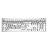 LargePrint Black on White - PC Slimline Keyboard - SE Swedish