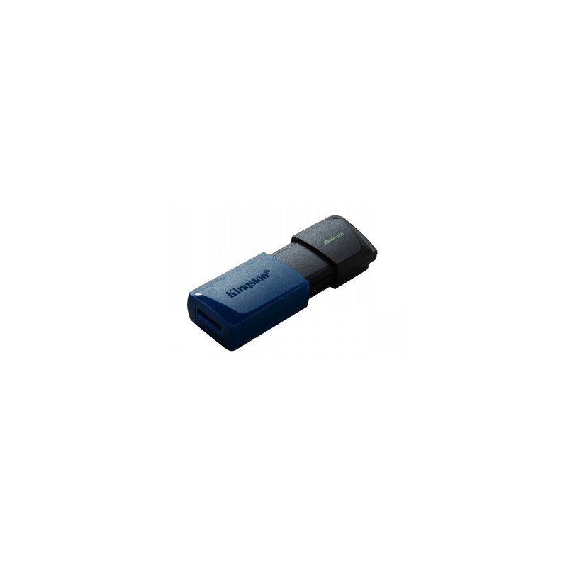 KINGSTON 64GB USB3.2 GEN 1 DATATRAVELER EXODIA M (BLACK + BLUE)