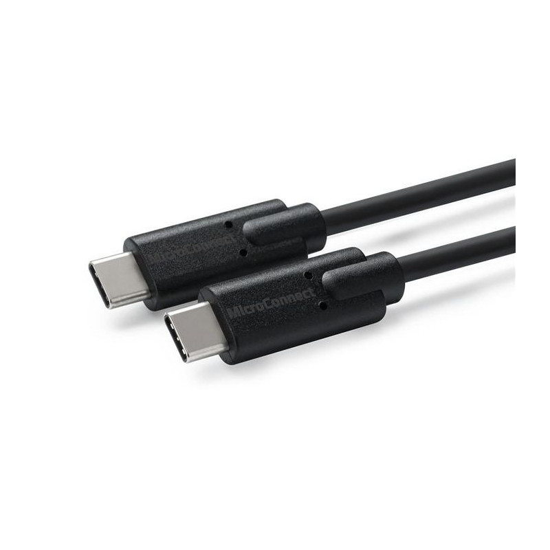 MicroConnect USB-C 3.2 Gen2 cable, black. 2m. 100w lataustehon johto