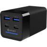 eSTUFF 120W 4-port PD GaN Multi Charger - 2 USB-C + 2 USB-A Ports