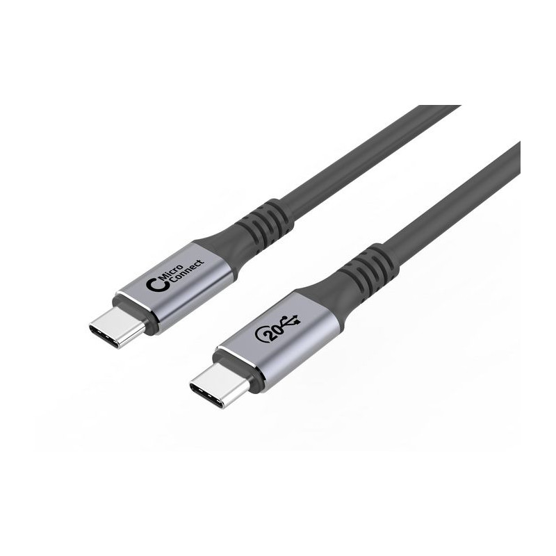 MicroConnect USB-C cable 2m, 100W, 20Gbps, USB 3.2 Gen 2x2