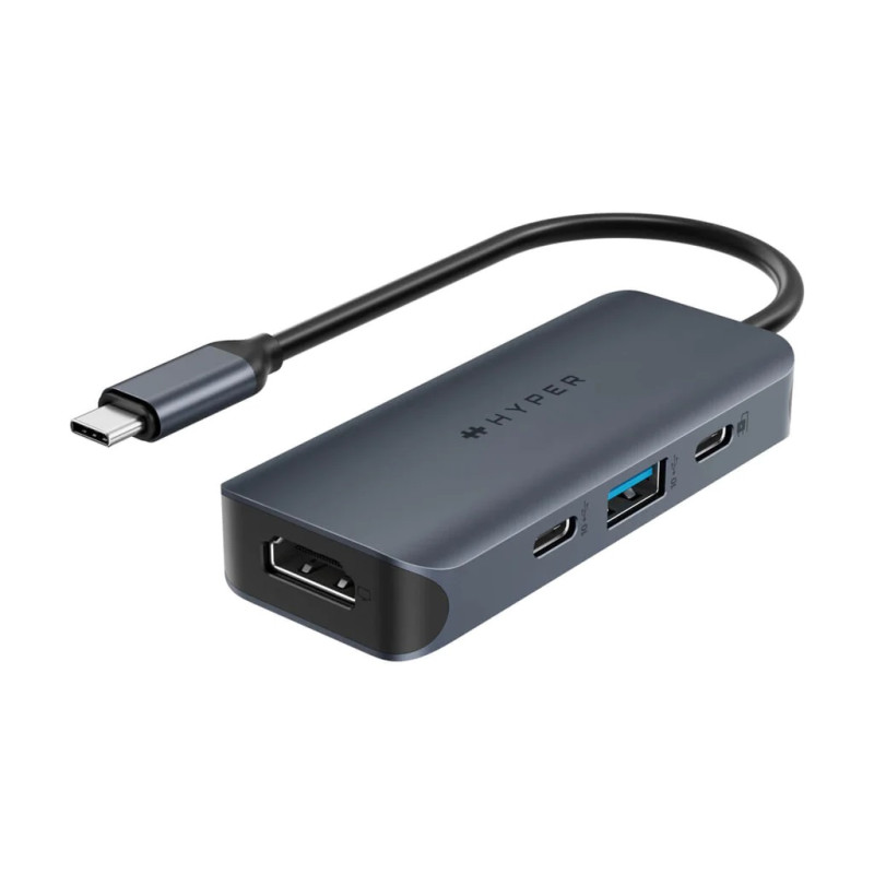 HYPER HYPERDRIVE ECOSMART GEN.2 UNIVERSAL USB-C 4-IN-1 HUB W 100 W PD POWER PASS-THRU