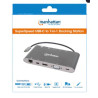 MH Docking, Converter, USB Type-C-Docking/ Mini-DP/HDMI/VGA/USB3.0, Black