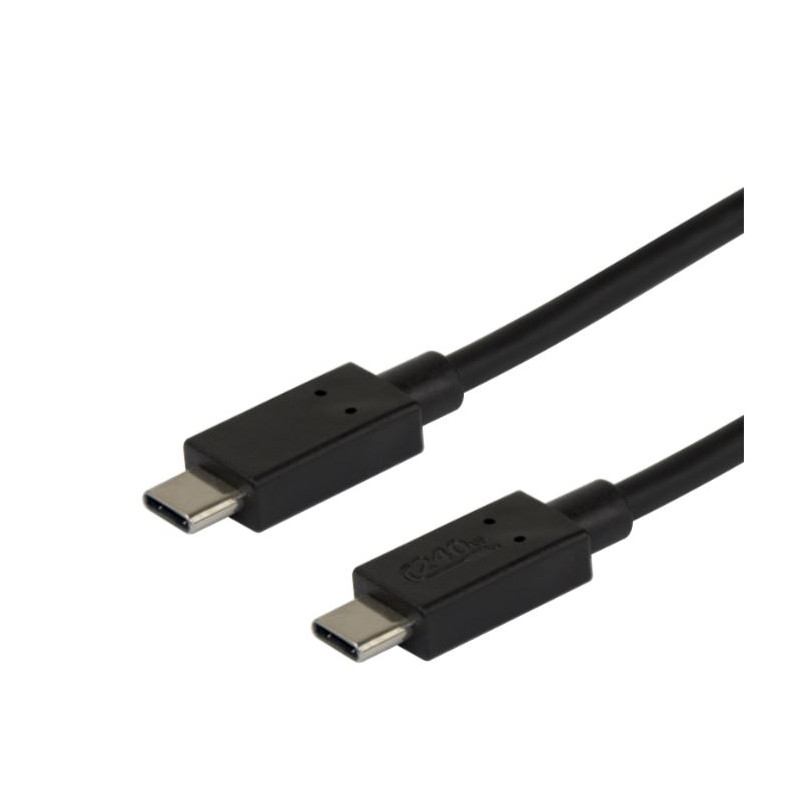 DELTACO USB 2.0 charging cable, EPR 240W, 1,0m, black