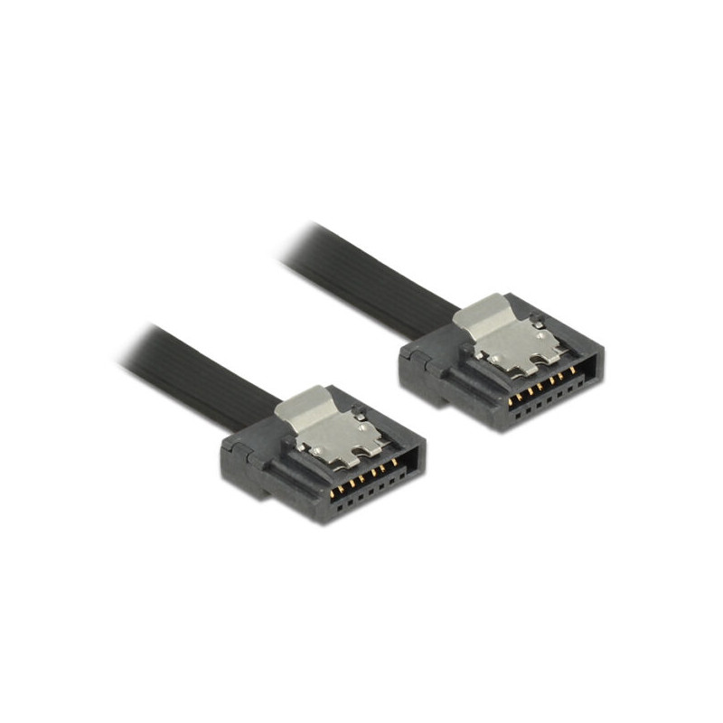 Delock SATA 6 Gb/s Cable 30 cm black FLEXI