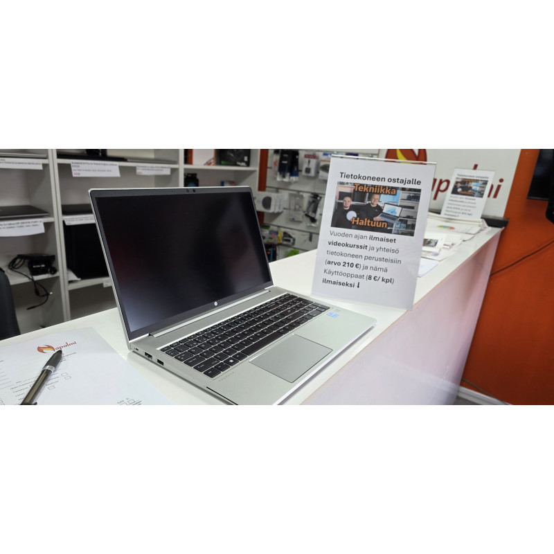Kunnostettu 1v takuu HP PROBOOK 650 G8 I7-1165G7 240 GB SSD 16 GB Grade  A-