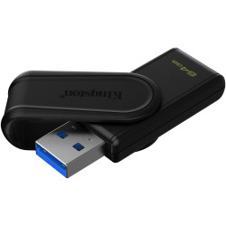 KINGSTON 64 GB DATATRAVELER EXODIA S, USB-A 3.2 GEN1 (BLACK)
