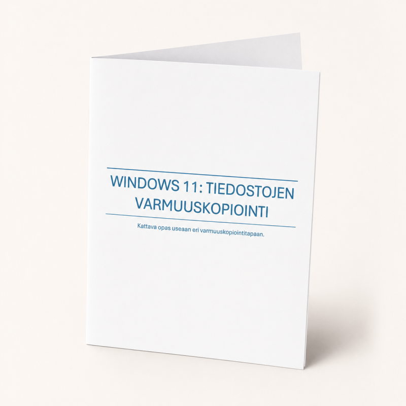 Windows 11 tiedostojen varmuuskopiointi -opas