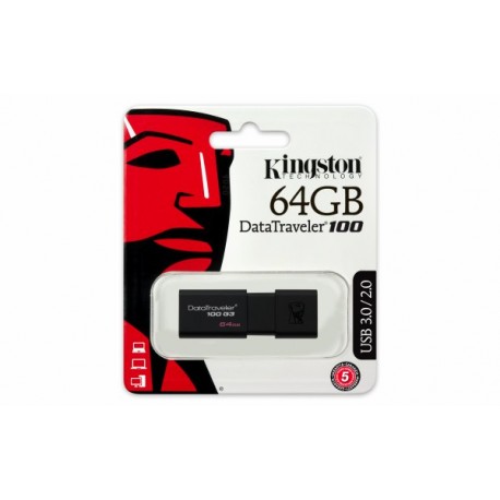 Kingston DataTraveler100 64GB USB 3.1/3.0/2.0 Kingston DataTraveler100 64GB USB 3.1/3.0/2.0