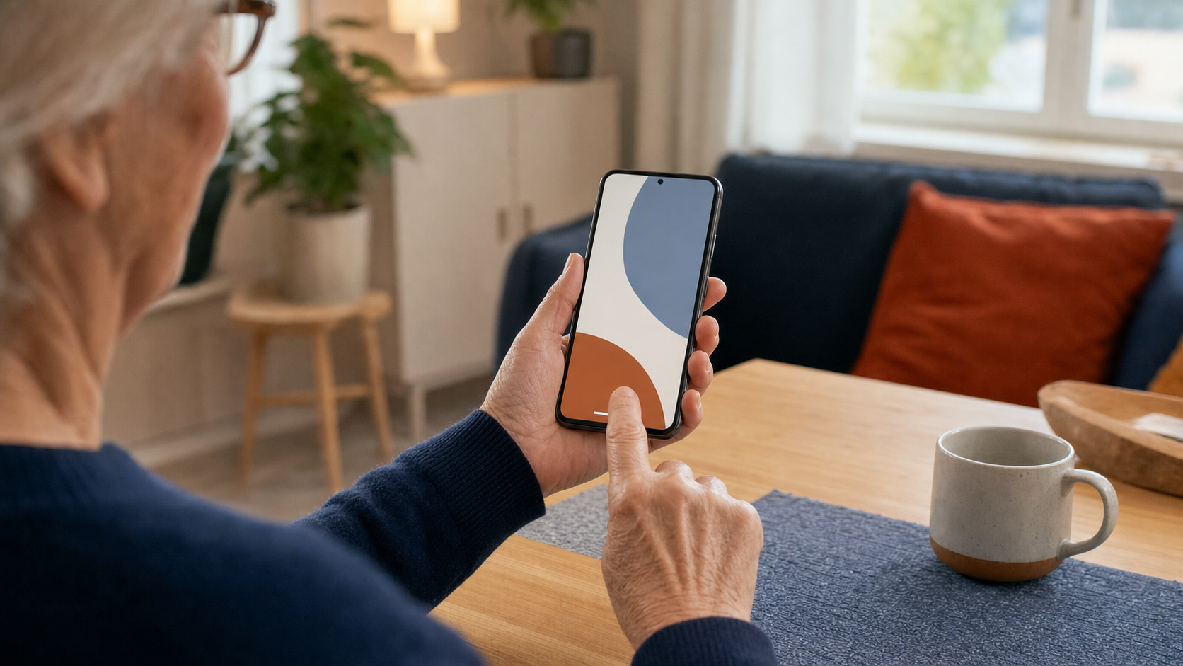 Android-puhelimen eleohjauksen opettelu