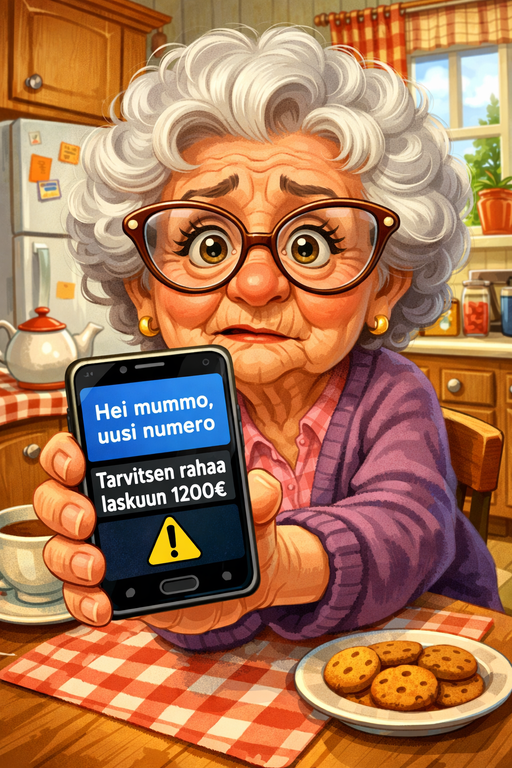 Läheisen nimissä tehty huijaus kannattaa aina varmistaa vanhasta numerosta.