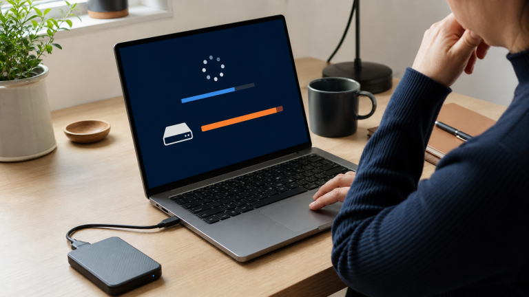Windows-päivityksen tallennustilaongelman tarkistaminen kannettavalla